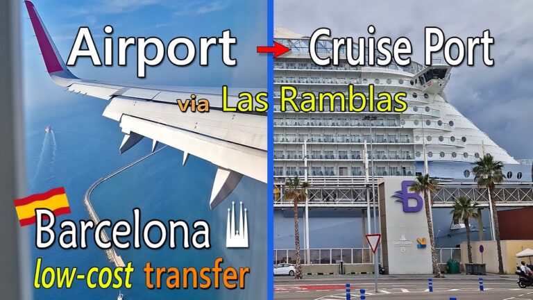 #Barcelona Airport to Cruise Port via downtown | the affordable transfer #cruise #cruisetravelvideos